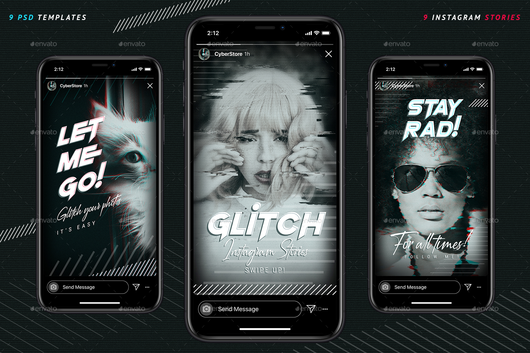 Glitch Instagram Stories by Sko4 GraphicRiver